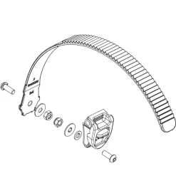 Fascetta e fibbia di ricambio per portabici foldclick  yck670>Yakima New