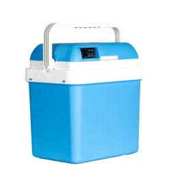 Frigo portatile elettrico da campeggio blu con adattatore 24 lt></noscript>Easy System