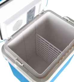 Frigo portatile elettrico da campeggio blu con adattatore 24 lt></noscript>Easy System