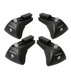 Kit 4 piedi per barre quadra in-rail kit steel  n20021>Nordrive