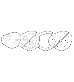 Kit 2 serrature aggiuntive per porte veicoli commerciali 