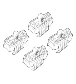 Kit attacchi per barre auto portatutto mazda 2 5p 15>  n21173>Nordrive Hot