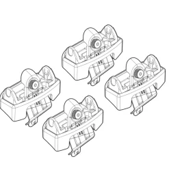 Kit attacchi per barre auto portatutto peugeot 206 3/5p 98>13  n21151>Nordrive Online