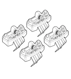 Kit attacchi per barre auto portatutto lancia ypsilon  06/11-  n21105>Nordrive Discount