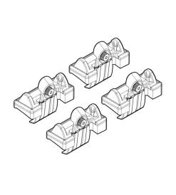 Kit attacchi per barre auto portatutto toyota corolla verso 5d 4/04>05/09  n21033>Nordrive Discount