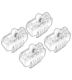 Kit attacchi per barre auto portatutto ford fiesta 3/5p 08>  n21141>Nordrive New