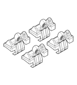 Kit attacchi per barre auto portatutto toyota corolla verso 01/02>03/04  n21009>Nordrive Outlet