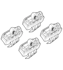 Kit attacchi per barre auto portatutto audi a1 5p 18>  n21227>Nordrive Outlet