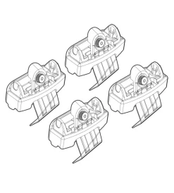 Kit attacchi per barre auto portatutto volvo v40 12>  n21126>Nordrive Discount