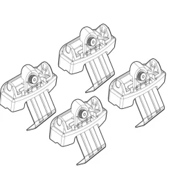 Kit attacchi per barre auto portatutto vw golf 5p vii  11/12  n21129>Nordrive Hot