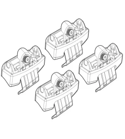 Kit attacchi per barre auto portatutto toyota rav 4 (no railing) 13>  n21161>Nordrive