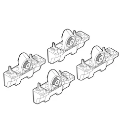 Kit attacchi per barre auto portatutto honda cr-v 3/5d 4/02>12/06  n21015>Nordrive Clearance