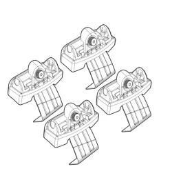 Kit attacchi per barre auto portatutto audi a1 5p 12> 3p 10>  n21121>Nordrive New