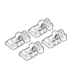 Kit attacchi per barre auto portatutto mazda 2 (no railing) 05/03>09/07  n21051>Nordrive New