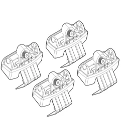 Kit attacchi per barre auto portatutto kia venga 02/10>  n21166>Nordrive Discount