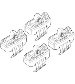 Kit attacchi per barre auto portatutto mazda 6 4p 13>  n21195>Nordrive Discount