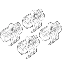 Kit attacchi per barre auto portatutto audi a3 3p, 5p sportback(no profilo)1  n21138>Nordrive Best