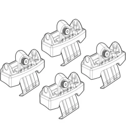 Kit attacchi per barre auto portatutto - n21242>Nordrive New