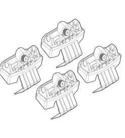 Kit attacchi per barre auto portatutto citroen c4 picasso 06/13>  n21157>Nordrive Hot