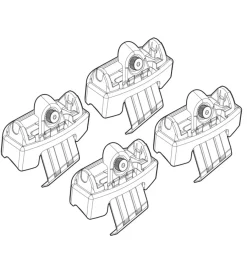 Kit attacchi per barre auto portatutto nissan qashqai  (no railing) 02/14  n21160><noscript><img width=