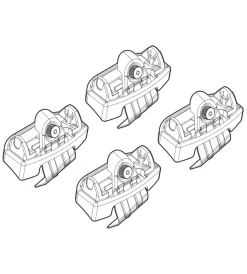 Kit attacchi per barre auto portatutto alfa romeo giulia 16>  n21199>Nordrive New