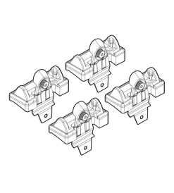 Kit attacchi per barre auto portatutto chevrolet niva 01/03>  n21048>Nordrive Best