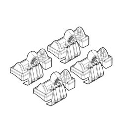 Kit attacchi per barre auto portatutto skodia octavia 4d 09/04>  n21041>Nordrive Hot