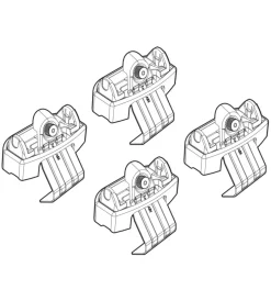 Kit attacchi per barre auto portatutto vw t-roc 17>  n21215>Nordrive Hot