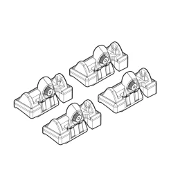 Kit attacchi per barre auto portatutto hyundai getz 5d 6/02>3/08  n21047>Nordrive Outlet