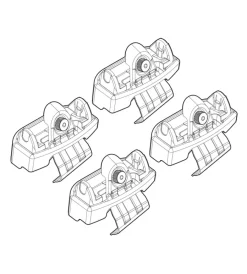 Kit attacchi per barre auto portatutto toyota yaris 5p 10/11>  n21139>Nordrive Outlet
