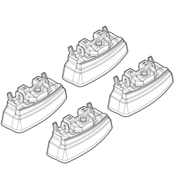 Kit attacchi per barre auto portatutto mercedes class c 07>, classe e 09>  n21158>Nordrive Best