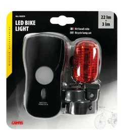 Kit fari per bicicletta a led anteriore e posteriore - 93575><noscript><img width=