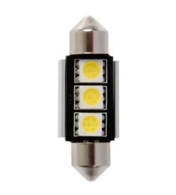 Lampada 12v hyper-led 9 - 3 smd x 3 chips - (c5w) - 10x36 mm - sv8,5-8 - 1 pz  58450> Best
