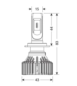 de led per auto 9-32v halo led serie 6 standard - (h7) - 30w - px26d - 2 pz  - scatola  57785>Lampa Clearance