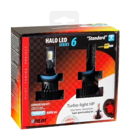 de led per auto 9-32v halo led serie 6 standard - (h8-h9-h11-h16) - 30w - pgj19-x - 2 pz - scatola 57786>Lampa Outlet