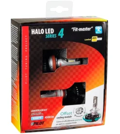 de led per auto 9-32v halo led serie 4 fit-master - (h8-h9-h11-h16) - 25w - pgj19-x - 2 pz - scatola 57800>Lampa Discount