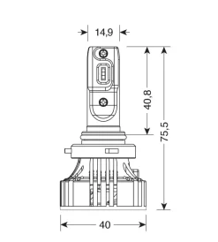 de led per auto 9-32v halo led serie 7 compact - (h10-hb3 9005) - 36w - p20d - 2 pz  - scatola  57780>Lampa Clearance