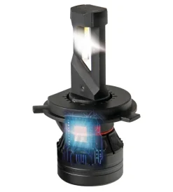 de led per auto 9-32v halo led serie 9 ultra power compact - (h4) - 45w - p43t - 2 pz  - scatola  57763><noscript><img width=