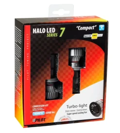 de led per auto 9-32v halo led serie 7 compact - (h4) - 36w - p43t - 2 pz - scatola 57777>Lampa Outlet