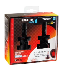 de led per auto 9-32v halo led serie 6 standard - (h4) - 30w - p43t - 2 pz - scatola 57784>Lampa Best