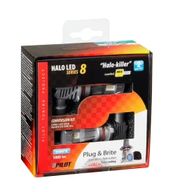 de led per auto 9-32v halo led serie 8 halo killer - (h10-hb3 9005) - 25w - p20d - 2 pz - scatola 57773>Lampa Sale