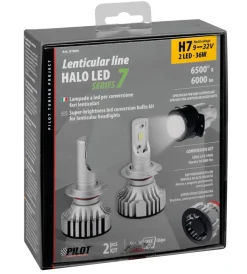 de led per auto 9-32v halo led serie 7 compact - (h7 lenticular) - 36w - px26d - 2 pz  - scatola  57805>Lampa Outlet