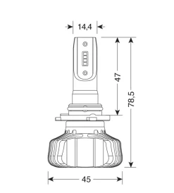de led per auto 9-32v halo led serie 5 blaster - (h10-hb3 9005) - 20w - p20d - 2 pz  - scatola  57794>Lampa Best