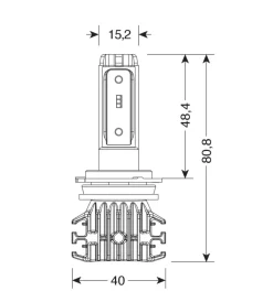 de led per moto 9-32v halo led pro-bike 1 - (h7) - 25w - px26d - 1 pz  - scatola  57757>Lampa Discount