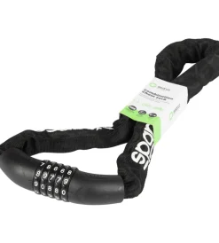 Lucchetto a catena per bicicletta nero con combinazione><noscript><img width=