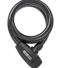 Lucchetto morbido per bicicletta nero con serratura>Sparco Clearance