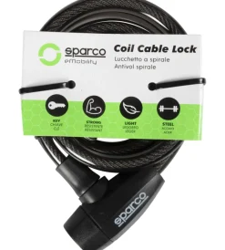 Lucchetto morbido per bicicletta nero con serratura><noscript><img width=