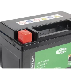 Magneti marelli batteria moto e scooter 7ah 12v 90a tecnologia agm sigillata polo positivo sinistro></noscript> Hot