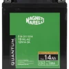 Magneti marelli batteria moto e scooter 14ah 12v 185a tecnologia agm sigillata polo positivo destro> New