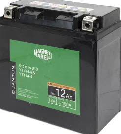 Magneti marelli batteria moto e scooter 12ah 12v 150a tecnologia agm sigillata polo positivo sinistro></noscript> Discount